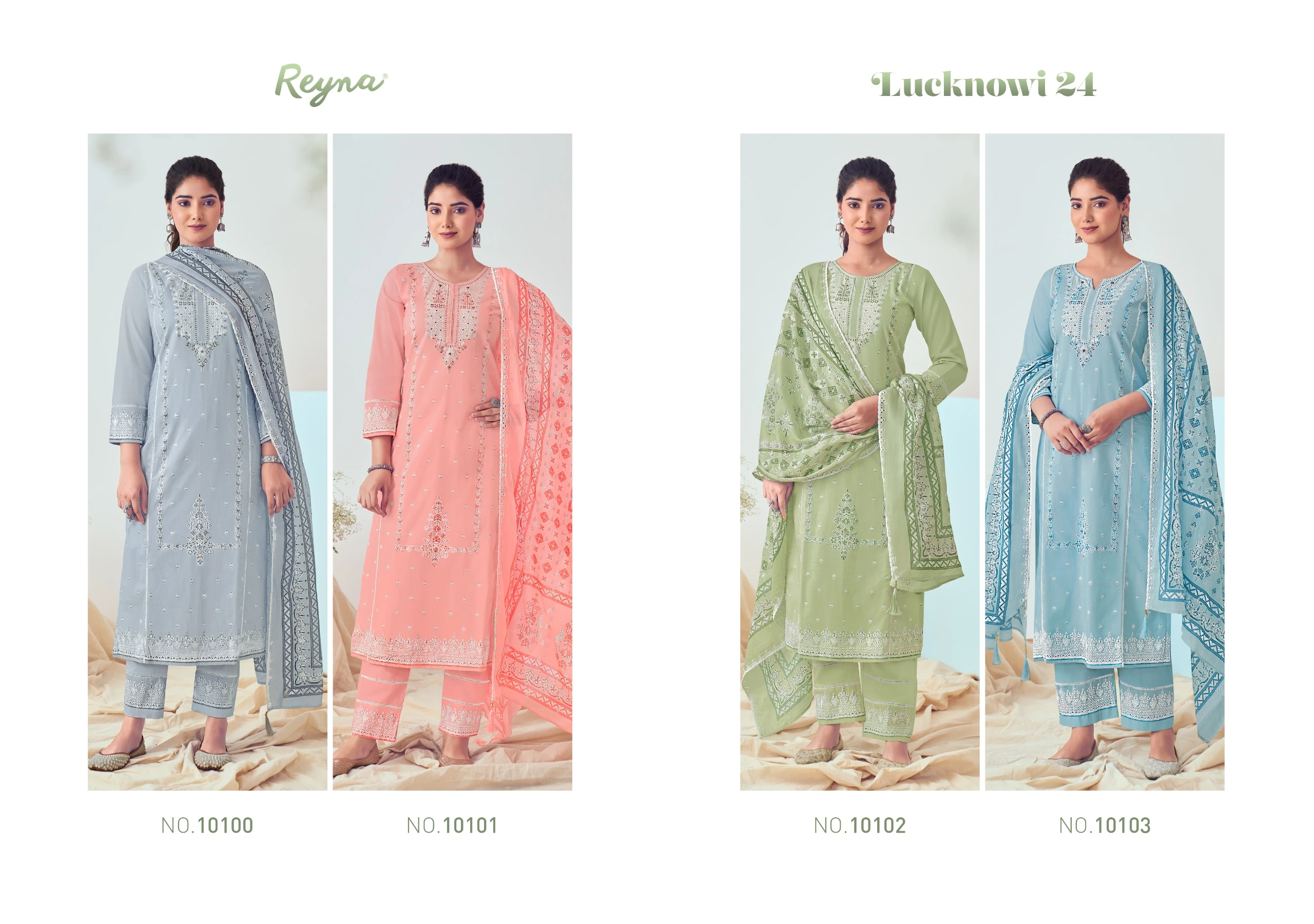Reyna Karishma Superior Cotton Wholesale Fancy Salwar Suit Catalog — Wholesale Salwar Suits, MPA wholesale from Surat — view 5